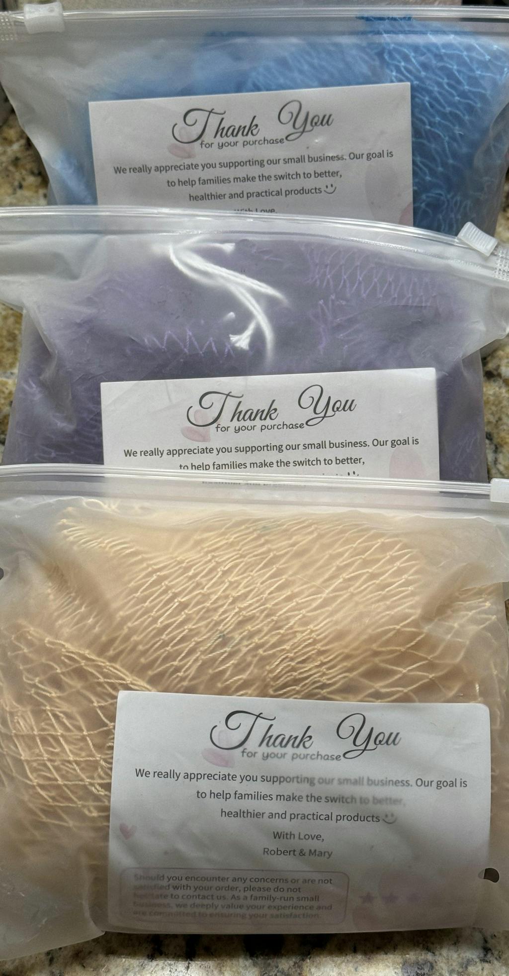 2 PCS Authentic African Exfoliating Net Bath Sponge