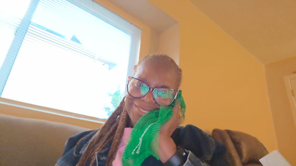 2 PCS Authentic African Exfoliating Net Bath Sponge