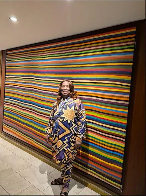 Rosemarie wearing Afropenda Sheba hoodie dress