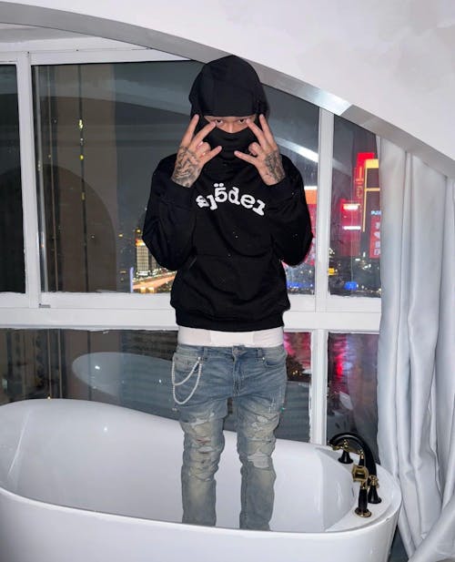 Sp5der VVS Hoodie Black