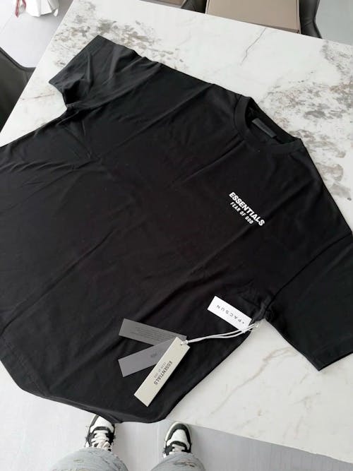 Fear of God Essentials Jersey Crewneck T-Shirt Black