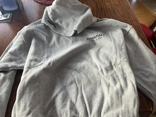 Fear of God Essentials Fleece Hoodie II Light Heather Gray FW24