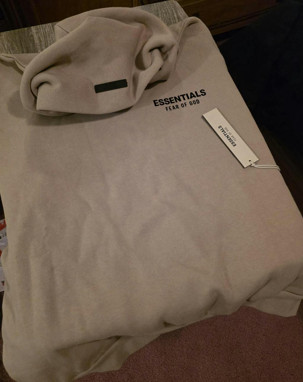 Fear Of God Essentials Fleece Hoodie lI Desert Sand