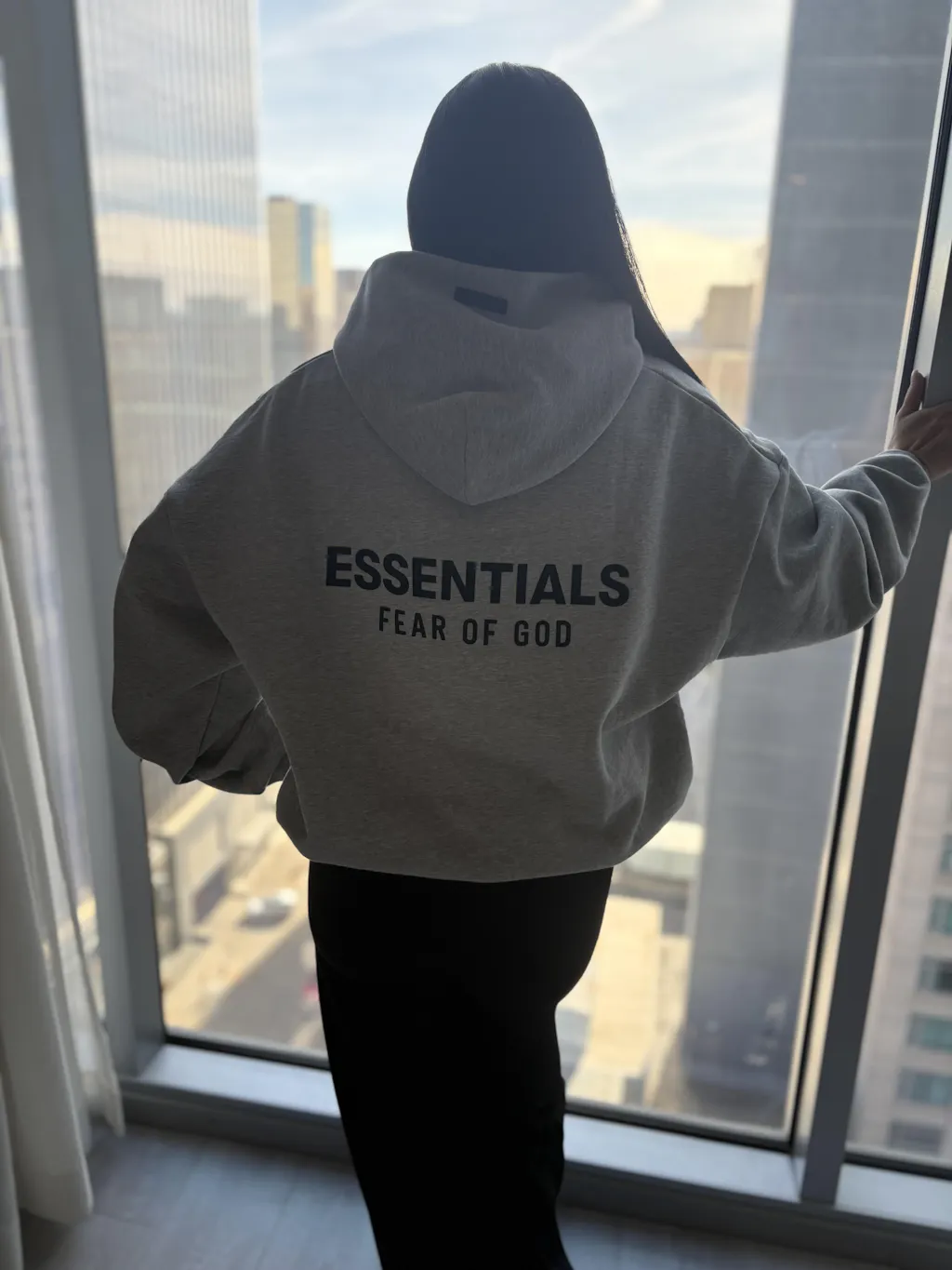 Fear of God Essentials Fleece Hoodie II Light Heather Gray FW24