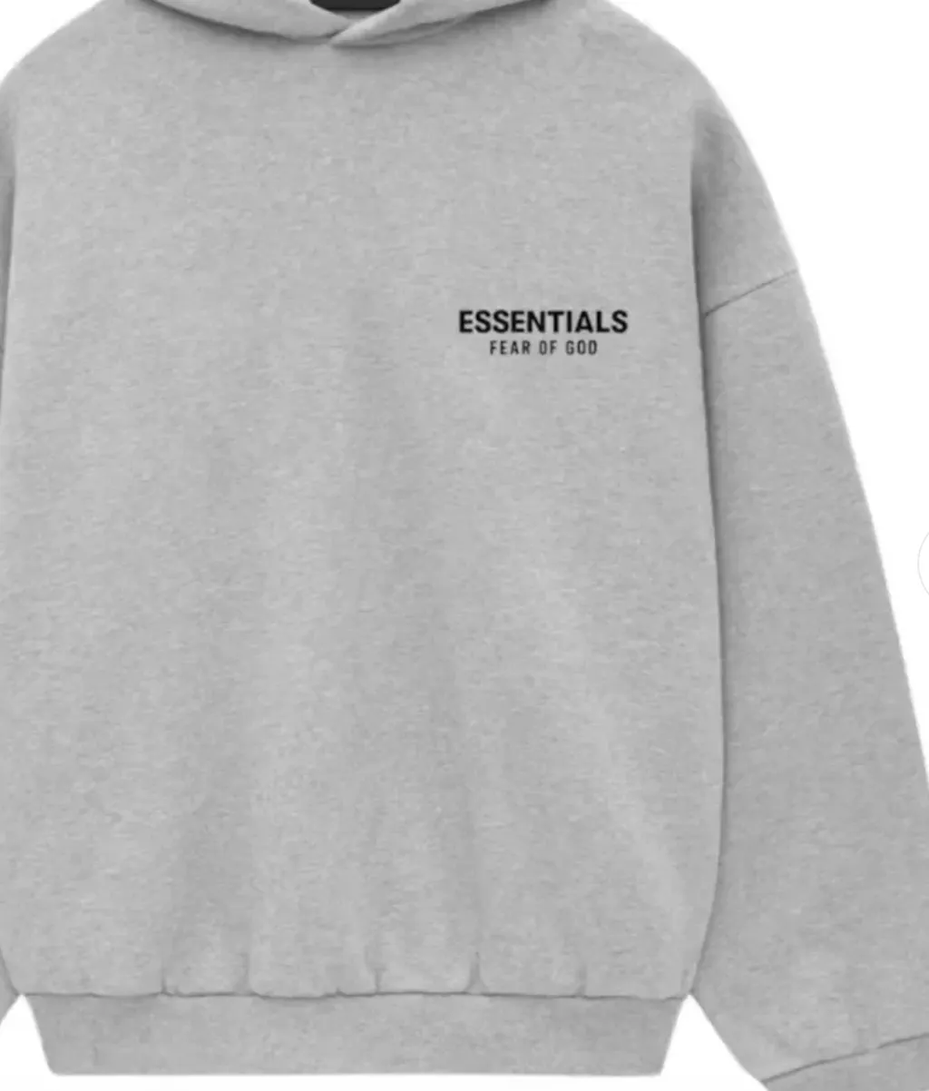 Fear of God Essentials Fleece Hoodie II Light Heather Gray FW24