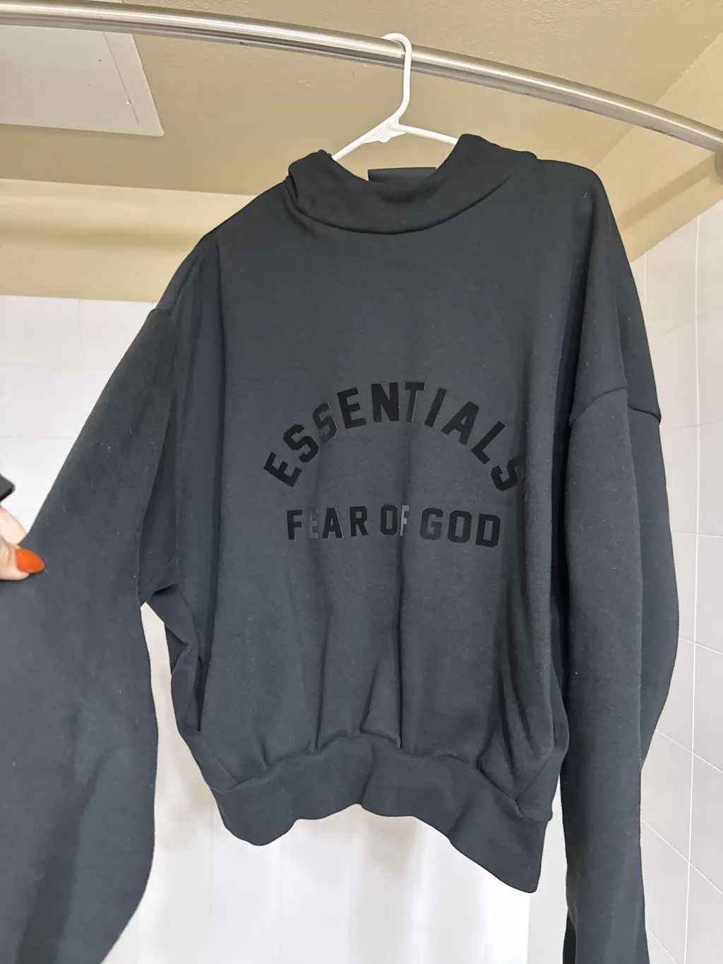 Fear of God Essentials Black Collection Hoodie Jet Black