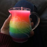 Blacklight Rainbow in a Jar Wax Play Candle - Low Temp - Unscented - UV  Reactive Pitcher Candle