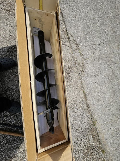 8" Hydraulic Auger Drill Attachment for Mini Excavator 45" Depth