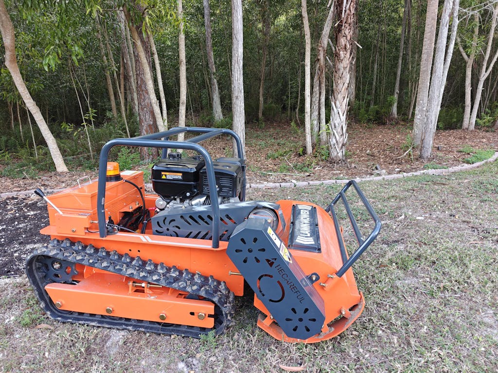 X80 | 31.5" Remote Control Lawn Mower, 13.6HP Hybrid Power, Adjustable Height, 45°Slope Climbing