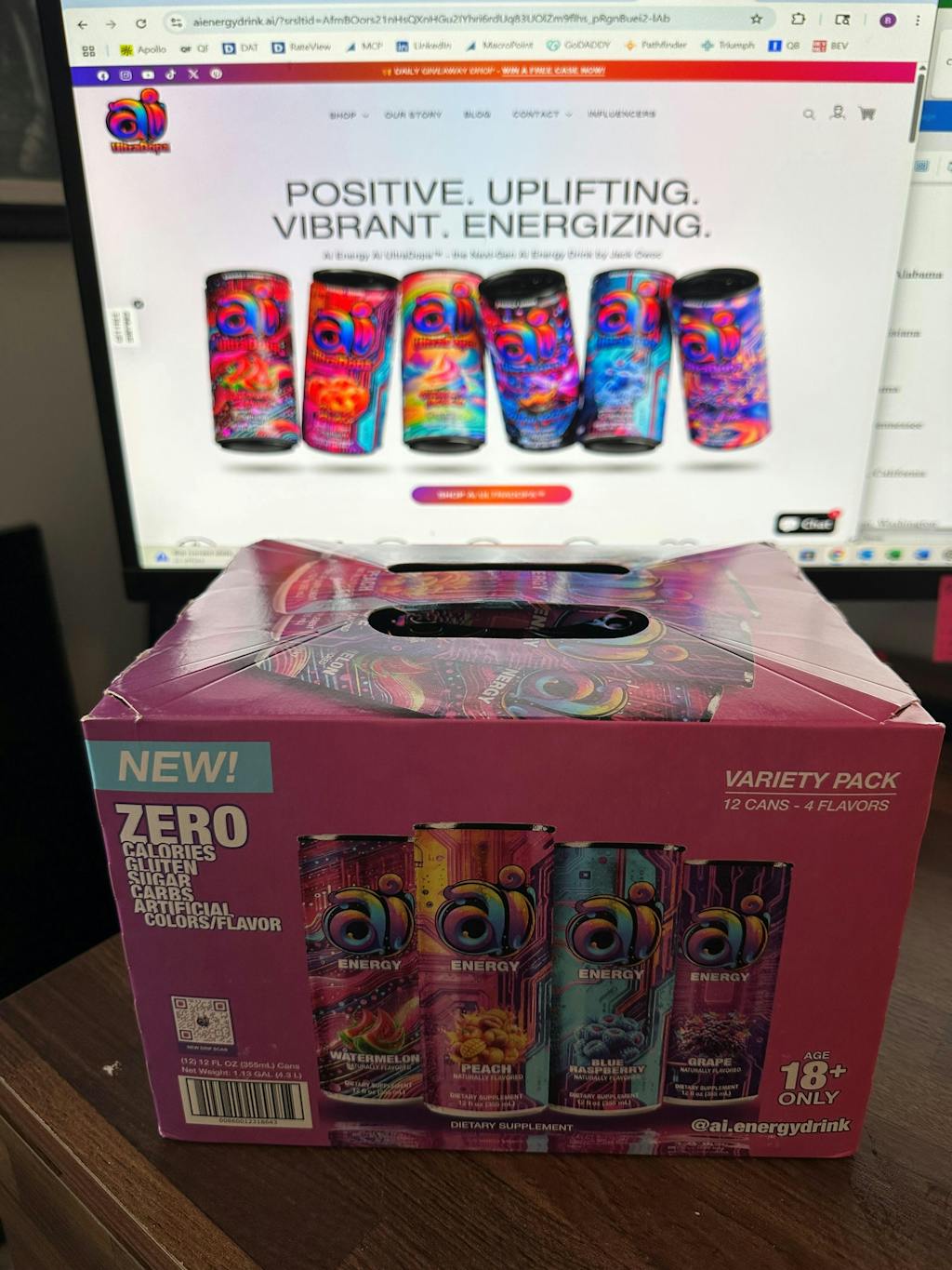 Ai Energy Drink VARIETY 12-Pack – Sugar-Free Energy Drink