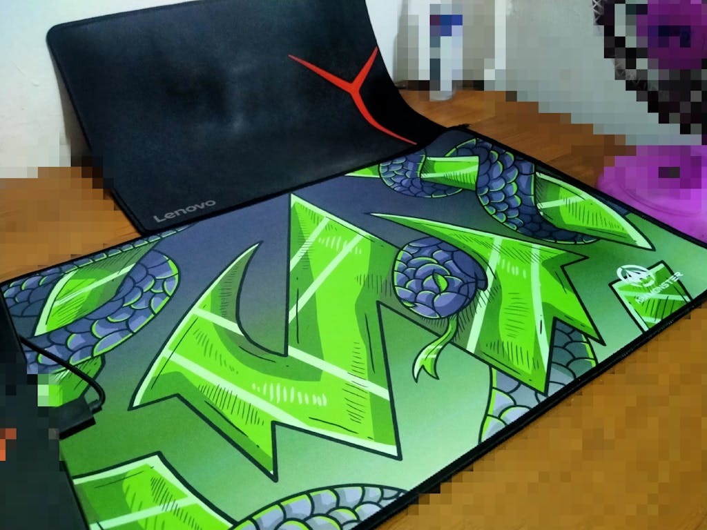 Minimal White Gaming Desk Mat