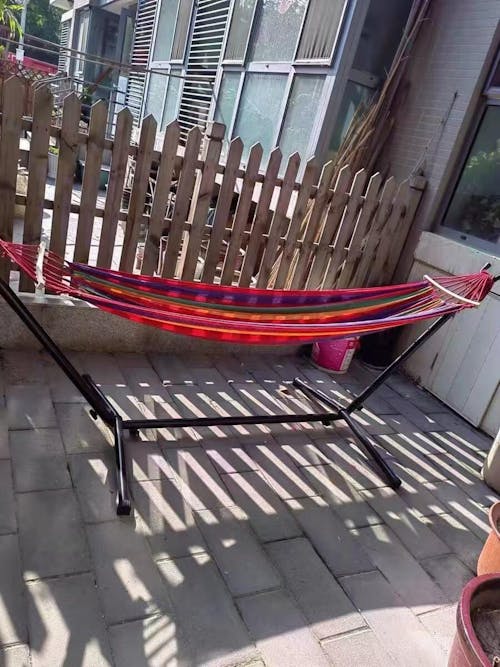 Brazilian-Style Canvas Hammock with/without Metal Stand & Storage Bag