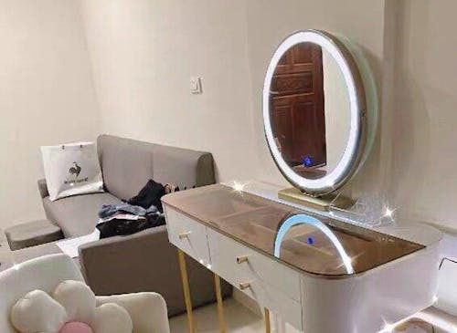 47 Inch Floating Shelf with Drawer Wall Mounted Vanity Table Desk