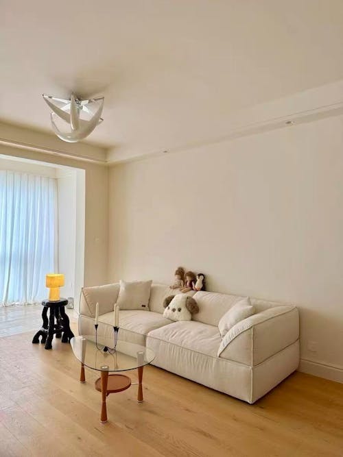 3-in-1 Convertible Sofa Bed Couch 3-Seater Chaise Lounge Grey