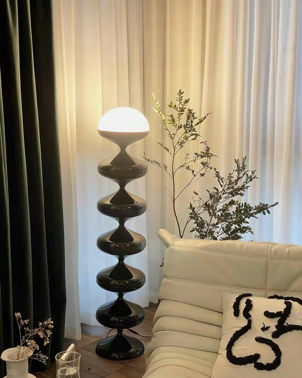 Twirl Floor Lamp Modern LED Spiral Floor Lamp for Living Room