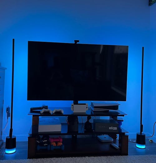 Smart RGBIC Floor Lamp with App & Voice Control for Living Room