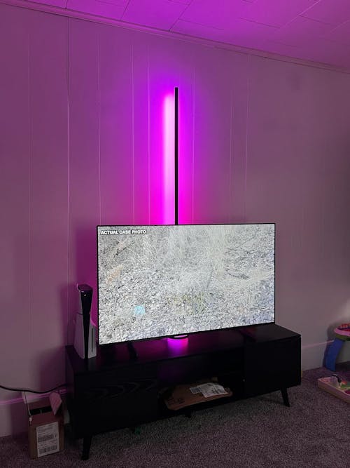 Smart RGBIC Floor Lamp with App & Voice Control for Living Room