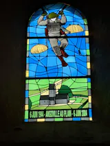 Wright and Moore Memorial Windows - Angoville-au-Plain Stained Glass Memorial T-Shirt