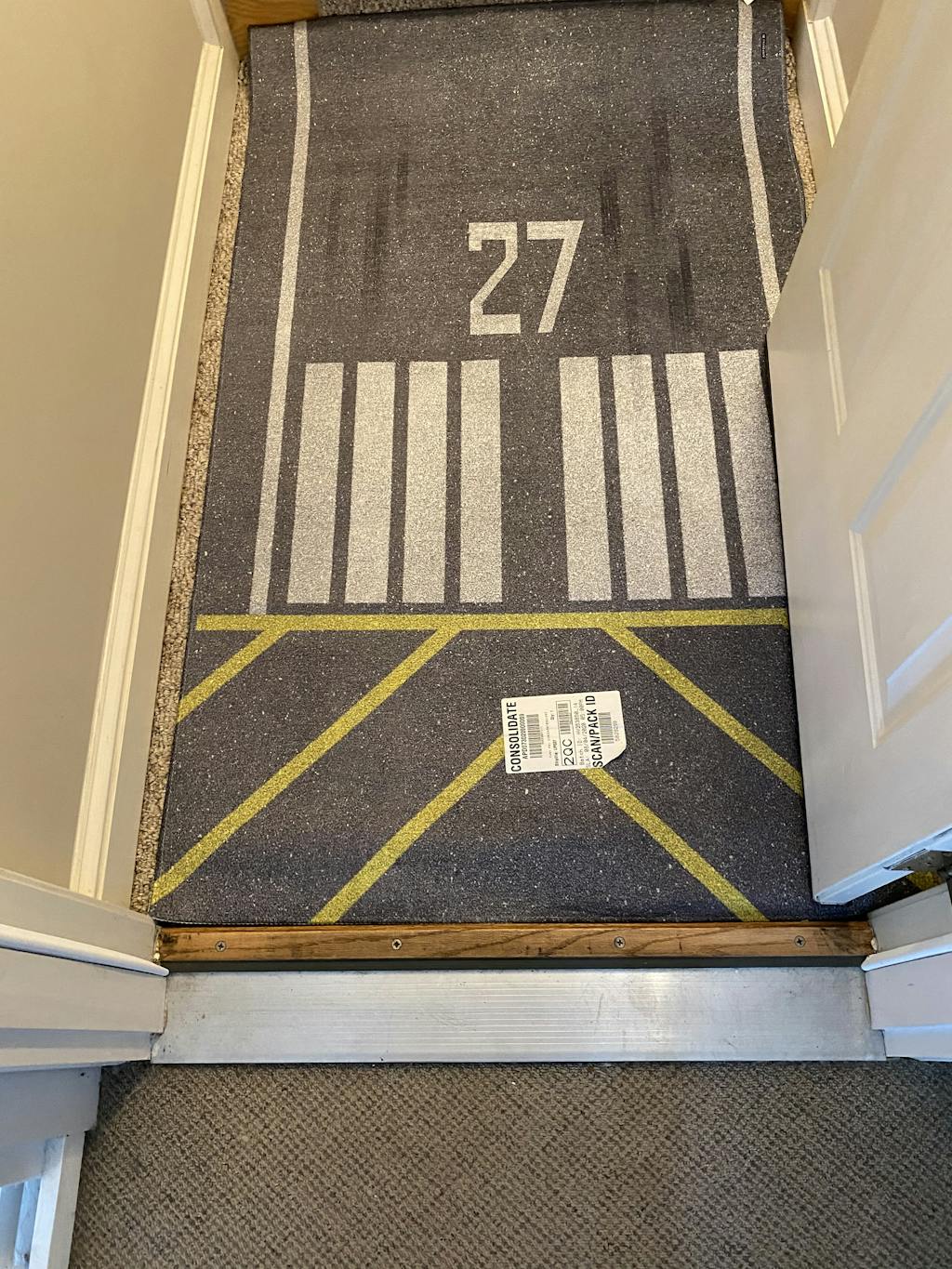 AA Airplane Round Rug