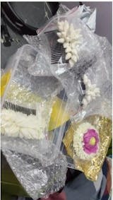 Artifical Jasmine Bud - Small Hair Clip