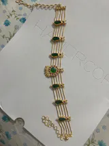Trendy Green Nagapadam High Neck Choker
