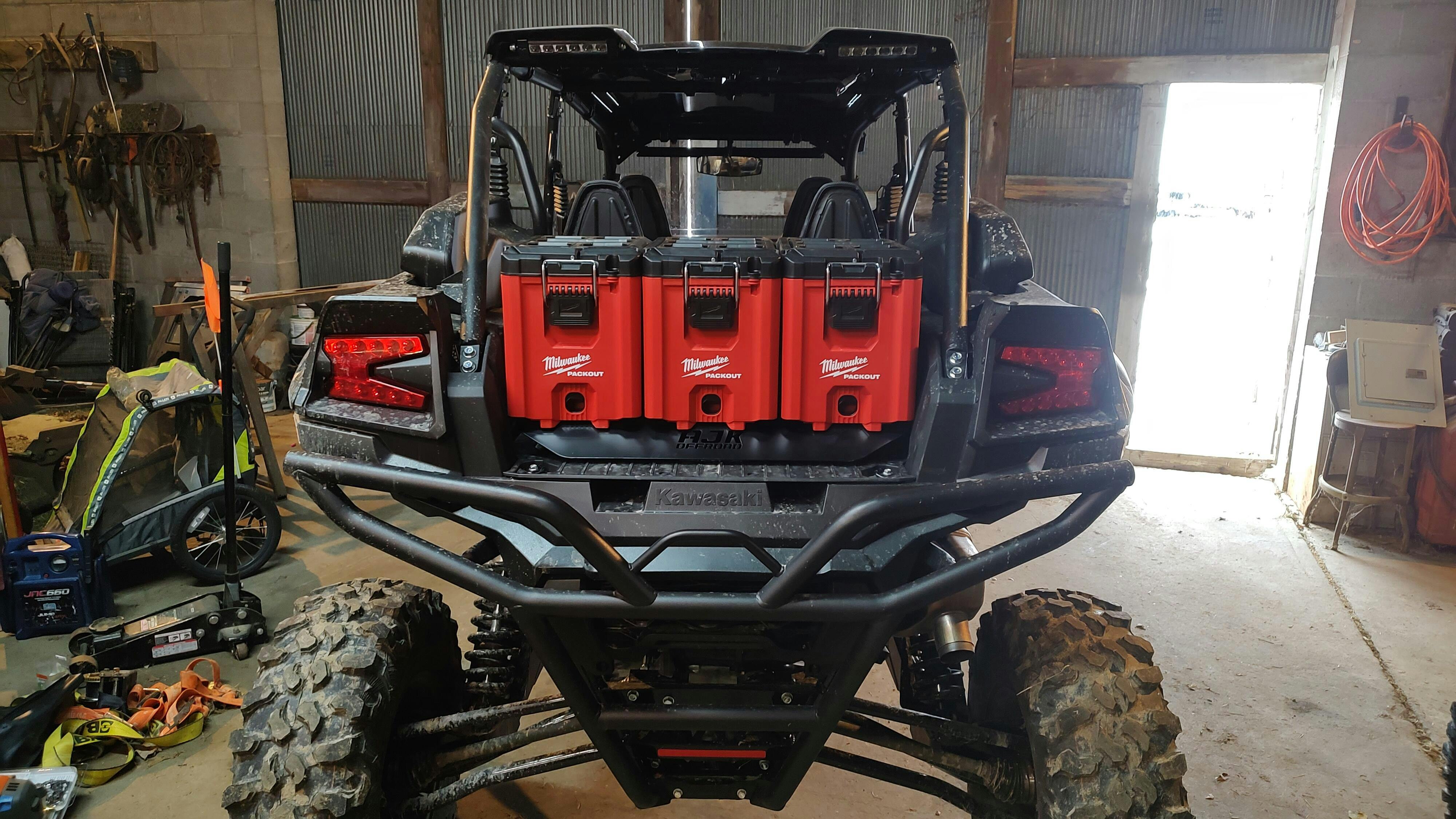 Kawasaki KRX Packout Mount - Subwoofer Compatible | AJK Offroad