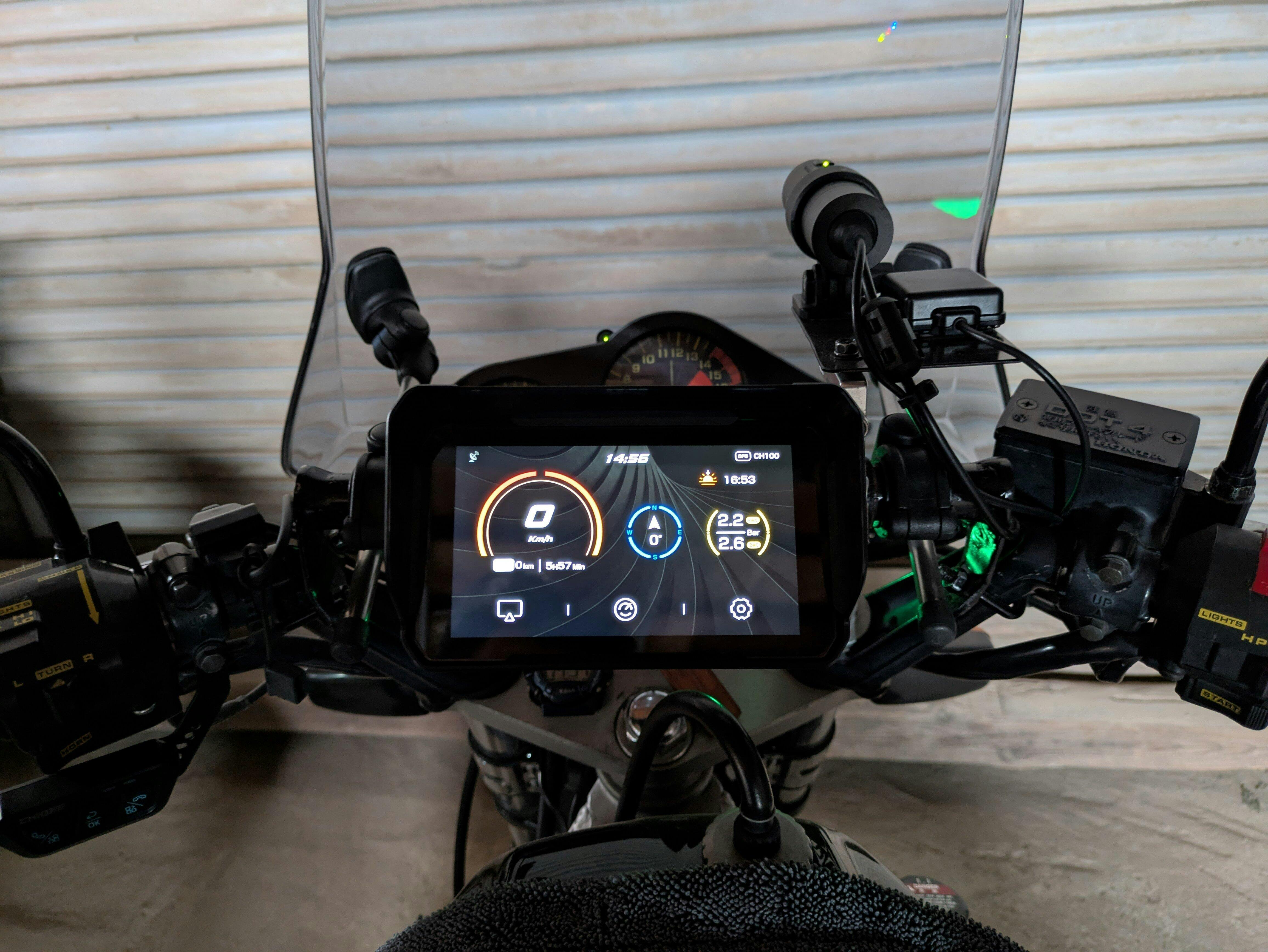 外付け式 バイクタイヤ専用空気圧センサー MFP0019 AIO-5 Lite