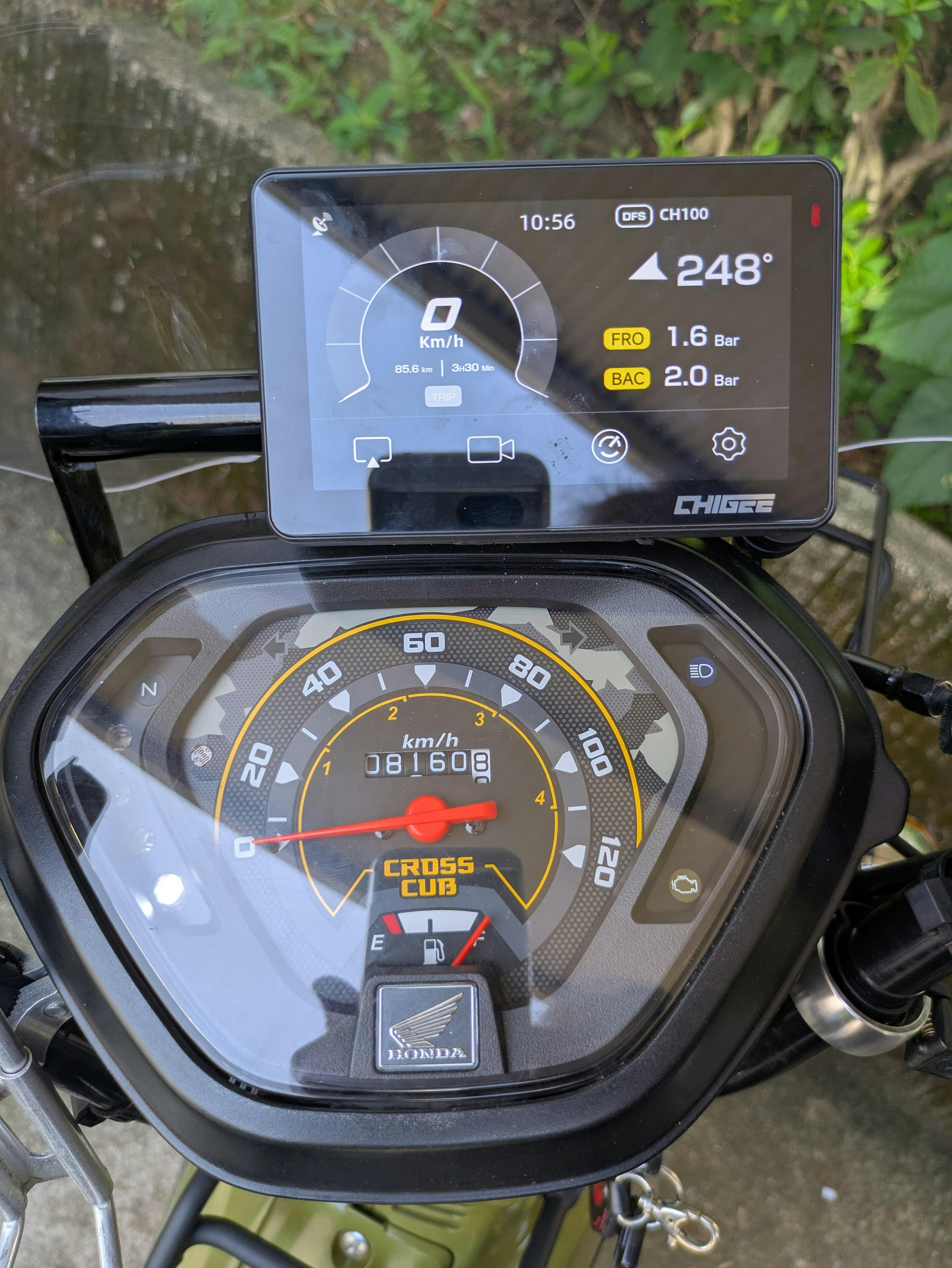 外付け式 バイクタイヤ専用空気圧センサー MFP0019 AIO-5 Lite