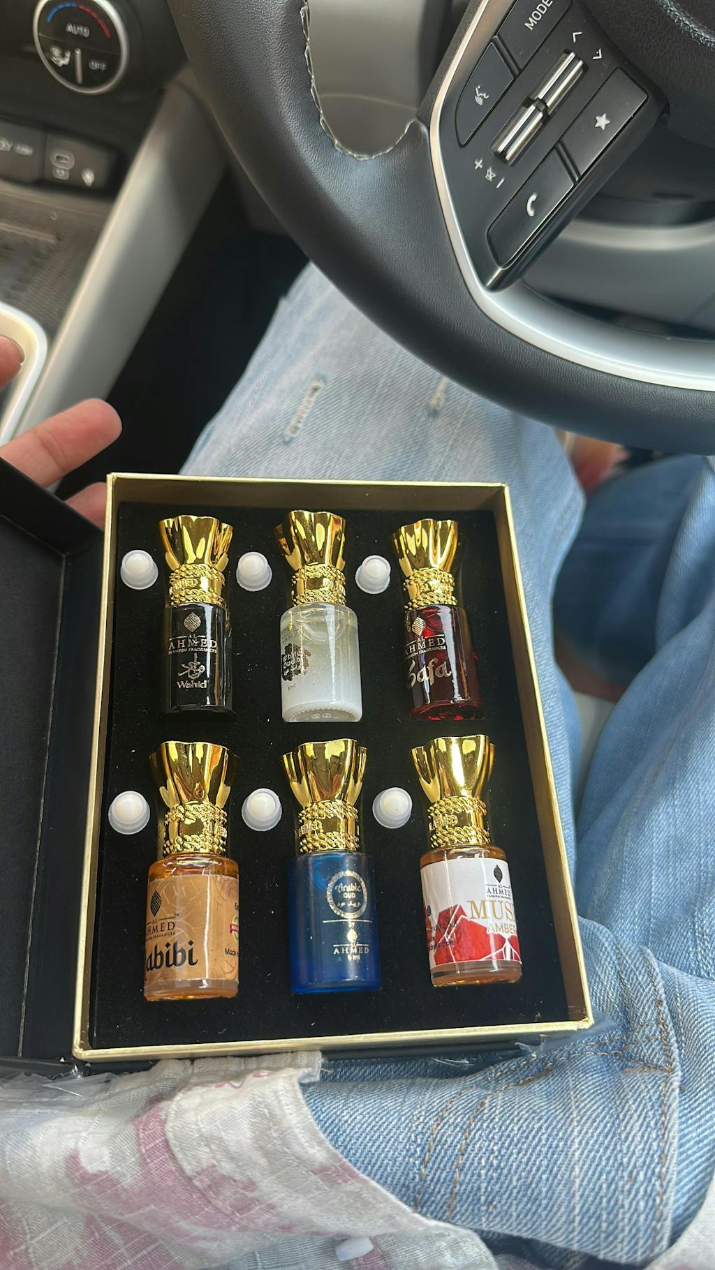 Al Ahmed Premium Attar Combo Set x 6ml | White Oud | Arabic Oud|  Safa | Musk Amber |  Habibi | wahid