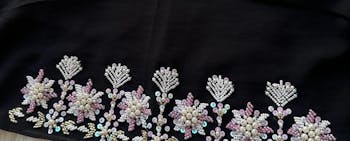 GULZAAR| FESTIVE PARTY WEAR LUXURY HANDWORK BLACK HIJAB