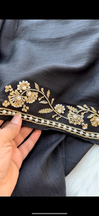 SHAM E SITARA | FESTIVE PARTY WEAR LUXURY HANDWORK BLACK HIJAB