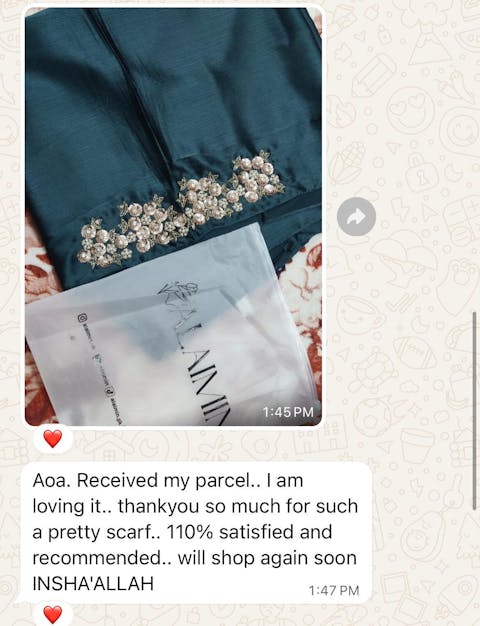 SHAGUN | FESTIVE HANDWORK EMARLD GREEN HIJAB