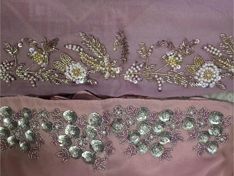 SHAGUN | FESTIVE HANDWORK LIGHT PINK HIJAB