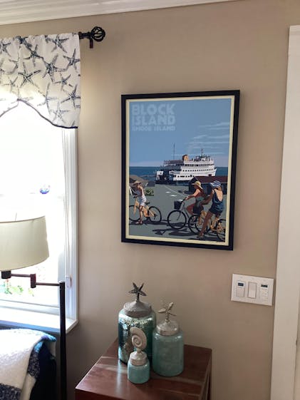 Block Island Bicycle Girls Art Print 18