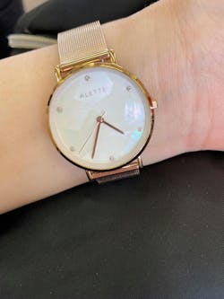 交換用ベルト ローズゴールドメッシュ