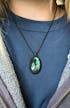 Labradorite Macrame Necklace | Pendant size approx 4.3 cm - SOLD