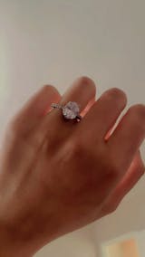 Huitan Oval Finger Ring Band