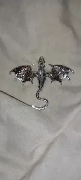 Wuli&baby Enamel Dragon Brooches for Women & Men – 6-Color Rhinestone Flying Legend Animal Pins
