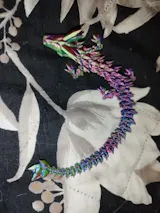 New 3D Printed Chinese Dragon – Fully Articulated Collectible Figurine | Creative Toy & Home Decoration