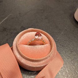 3 CT Oval Cut Pave Style CVD F/VS2 Diamond Engagement Ring