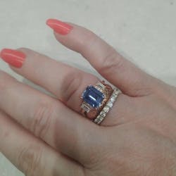 2 CT Oval Solitaire CVD E/VS2 Diamond Engagement Ring