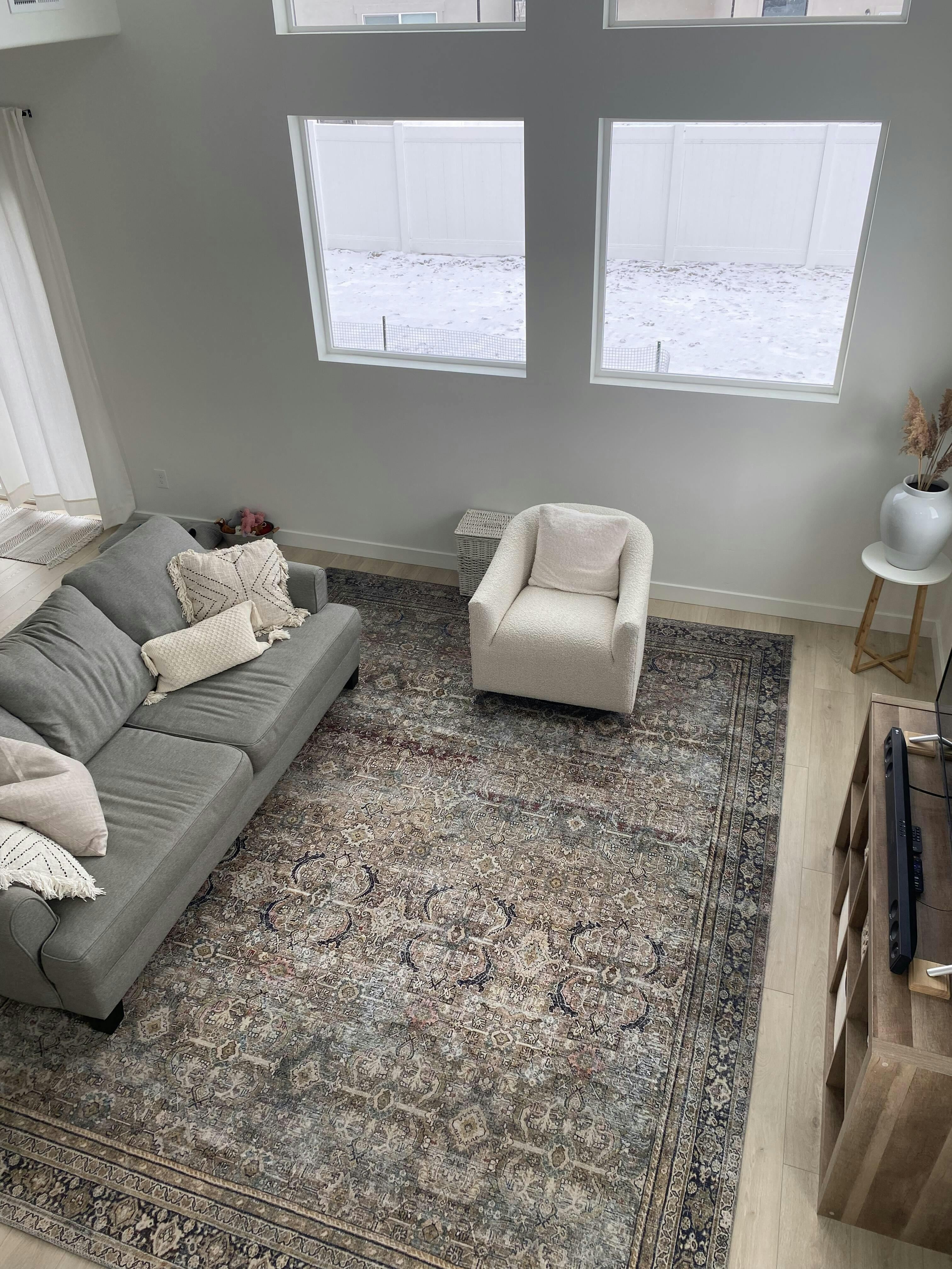 LAYLA RUG | Olive & Charcoal