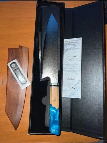 Cuchillo Kiritsuke Acero Damasco Japonés – All Right Chef Tool´s