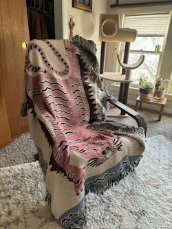 Cute Pink Tiger Throw