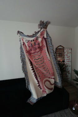 Cute Pink Tiger Throw