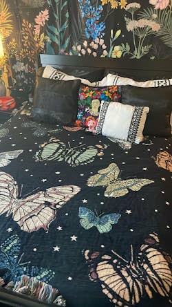 Butterfly Stars Whimsical Throw