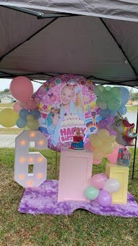 Round Backdrop Fabric Cover | Party Supplies - Allenjoy