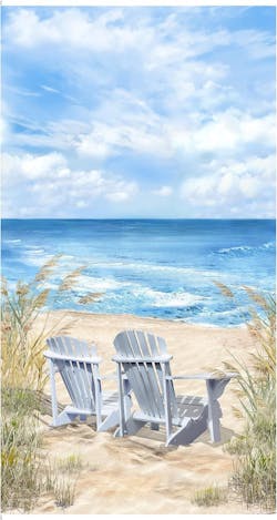 Ocean Breeze Fabric by the Yard 24" Multi for Curtains & Home Decor