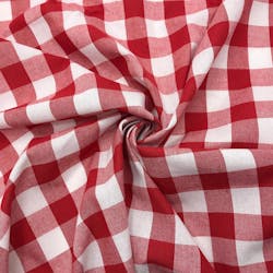 Cotton Blend Gingham Fabric 57" Wide for Upholstery & Home Decor