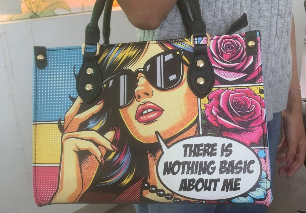 There's Nothing Basic About Me - Personalized Custom Leather Handbag - DB35